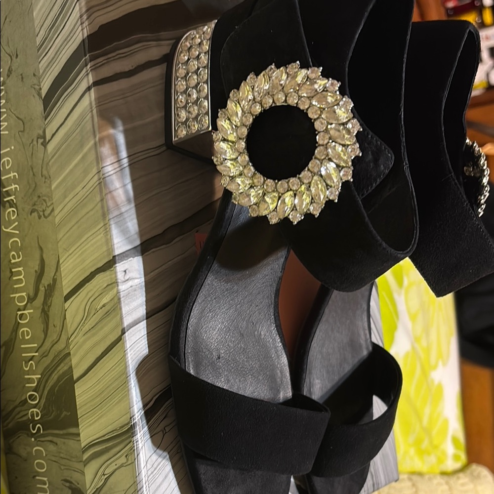 Jeffrey Campbell Black Heels with Sleek Design